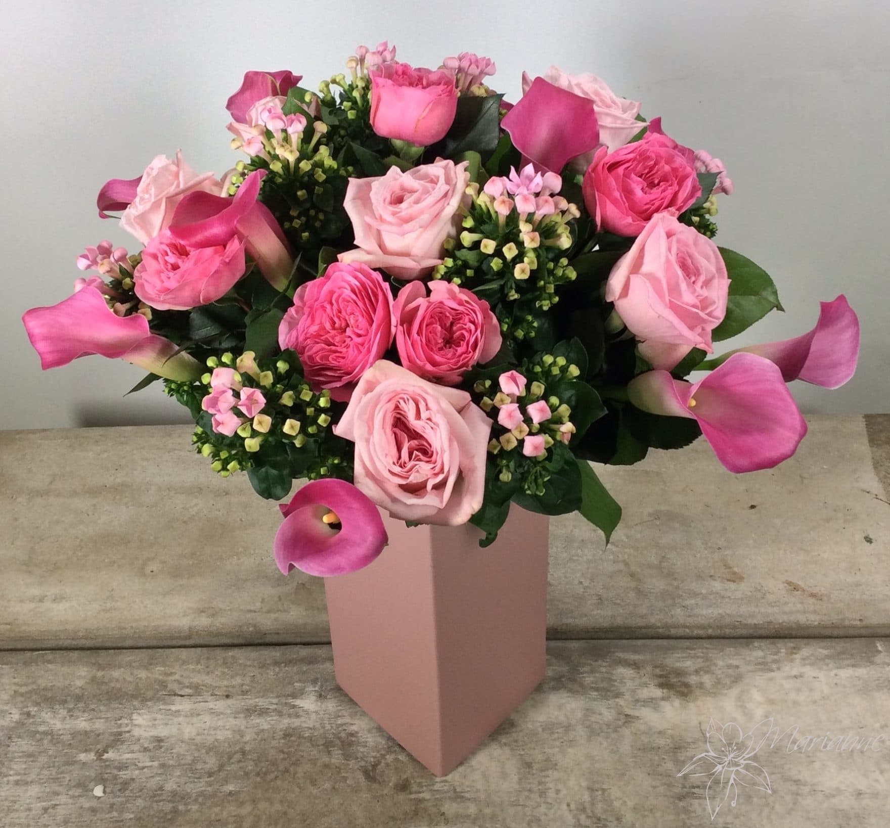 Bouquet de fleurs Roses et fleurs du moment - Marianne Fleurs